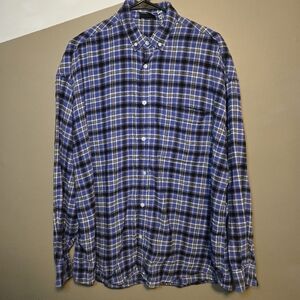 ASOS Design Men Oversized Flannel Style Check Button Shirt Multicolor Size Small